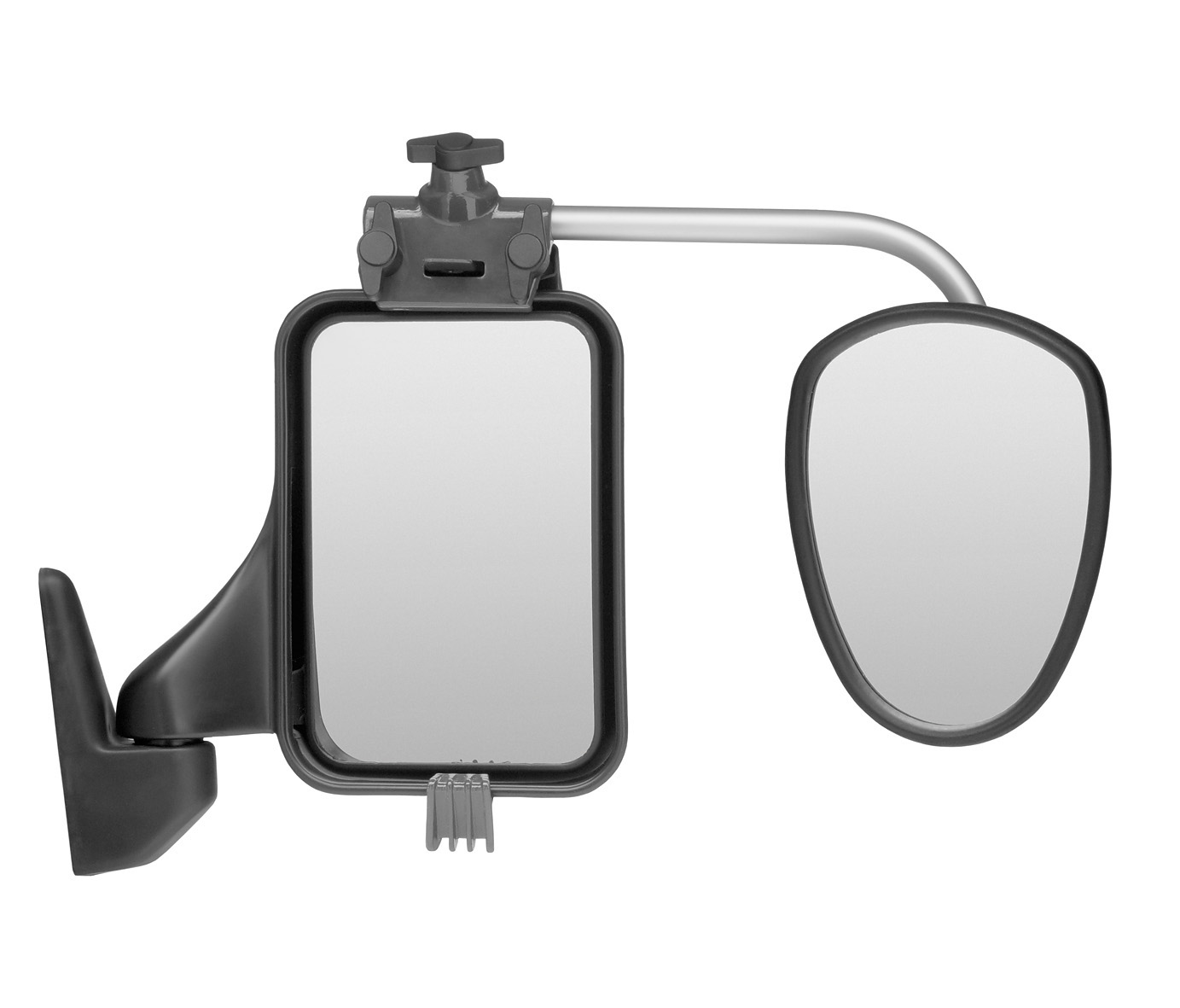 ALUFOR Aluminium Arms – 33cm, Convex Glass // Pair