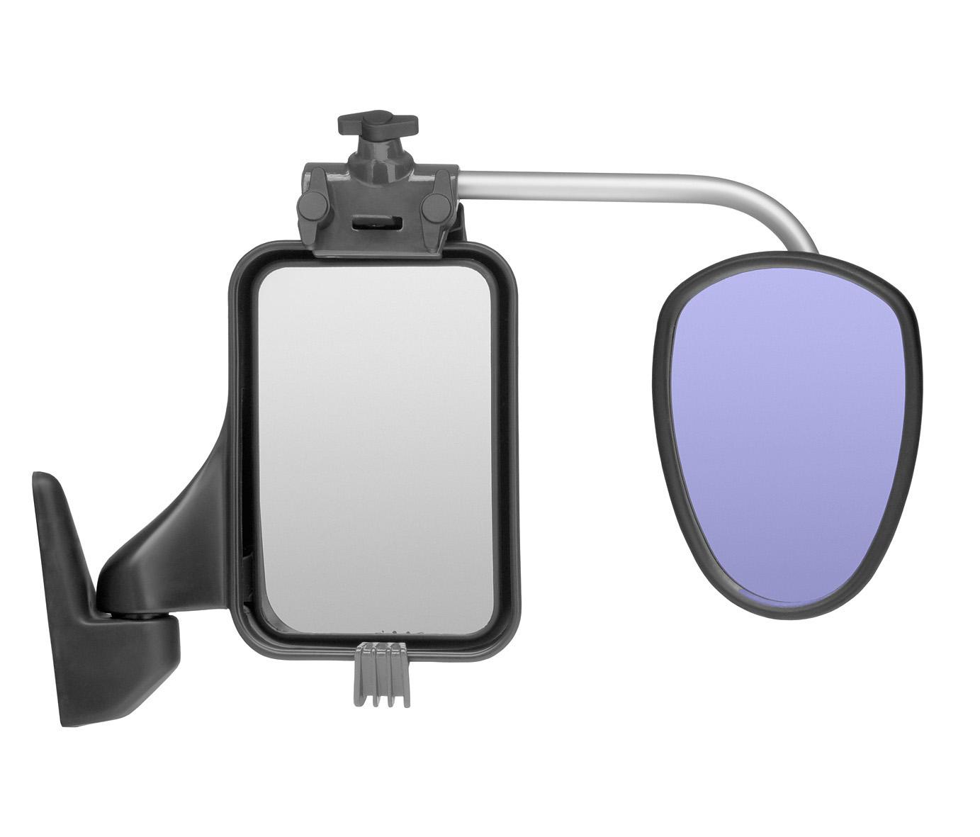 LUXMAX Stainless Steel Arms – 33cm, Convex Glass, Anti-Glare Tint // Pair