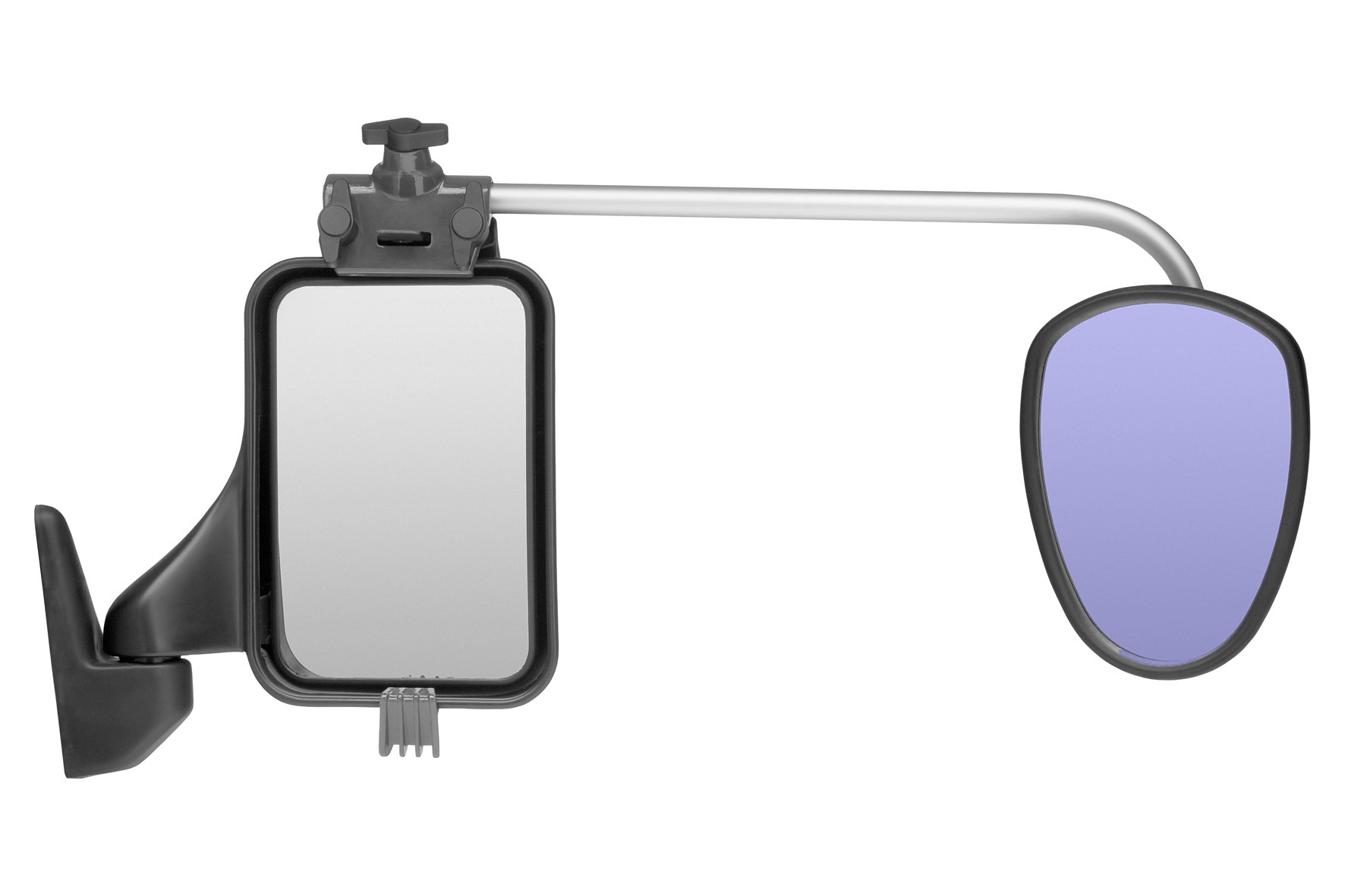 LUXMAX Stainless Steel Arms – 44cm, Convex Glass, Anti-Glare Tint // Pair